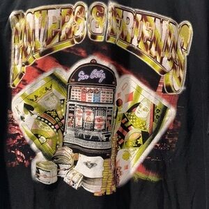 Lovers & Friends Black Graphic Concert Shirt Las Vegas 2022 Size XL EUC #1851